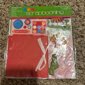 Mini Scrapbooking Kit with Red and Green Accents